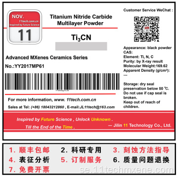 Superfine Carbide Max Imports of Ti3CN Multilayer Powder